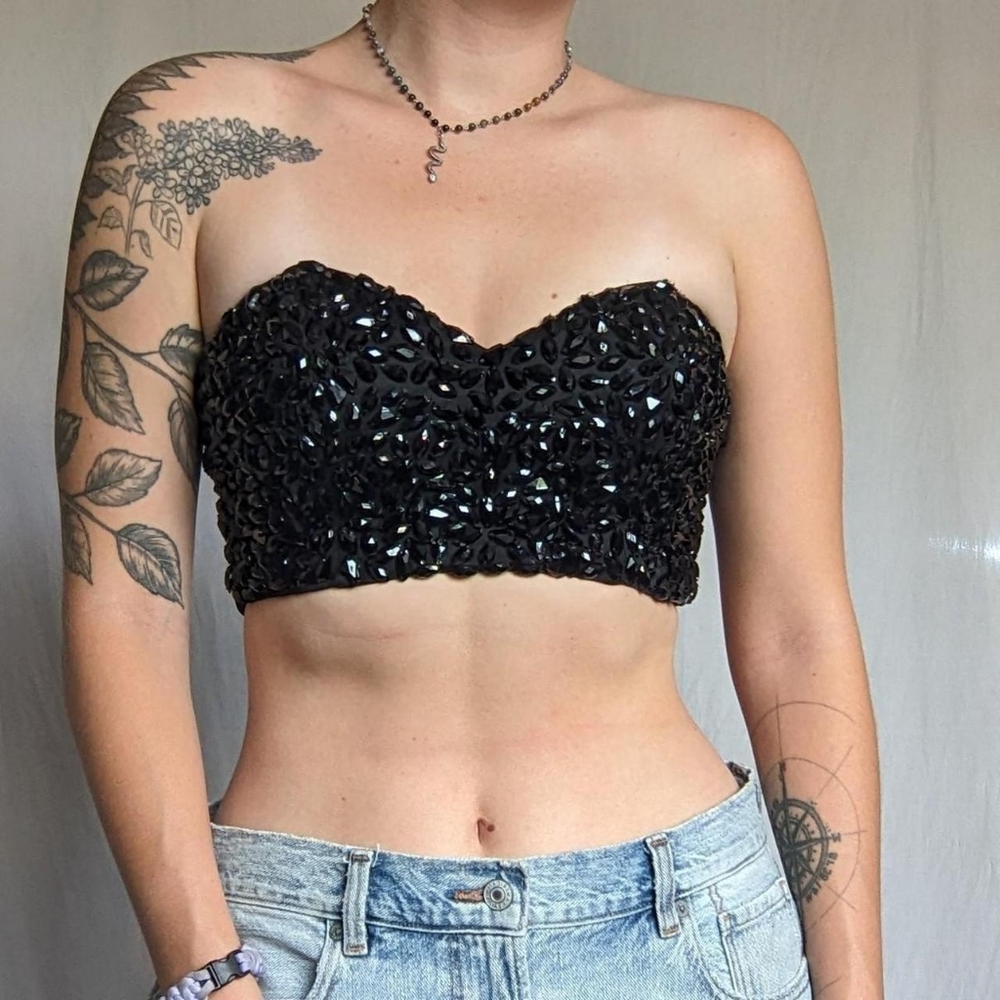 Guess Marciano Beaded Bustier Top